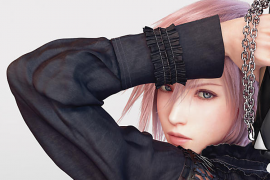 Lightning aus Final Fantasy XIII modelt für Louis Vuitton