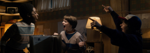 Drei der Protagonisten von Stranger Things.