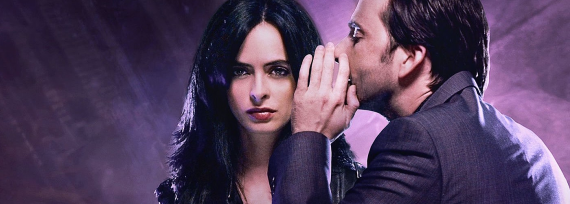 Jessica Jones und Kilgrave aus der gleichnamigen Marvel-Serie auf Netflix.